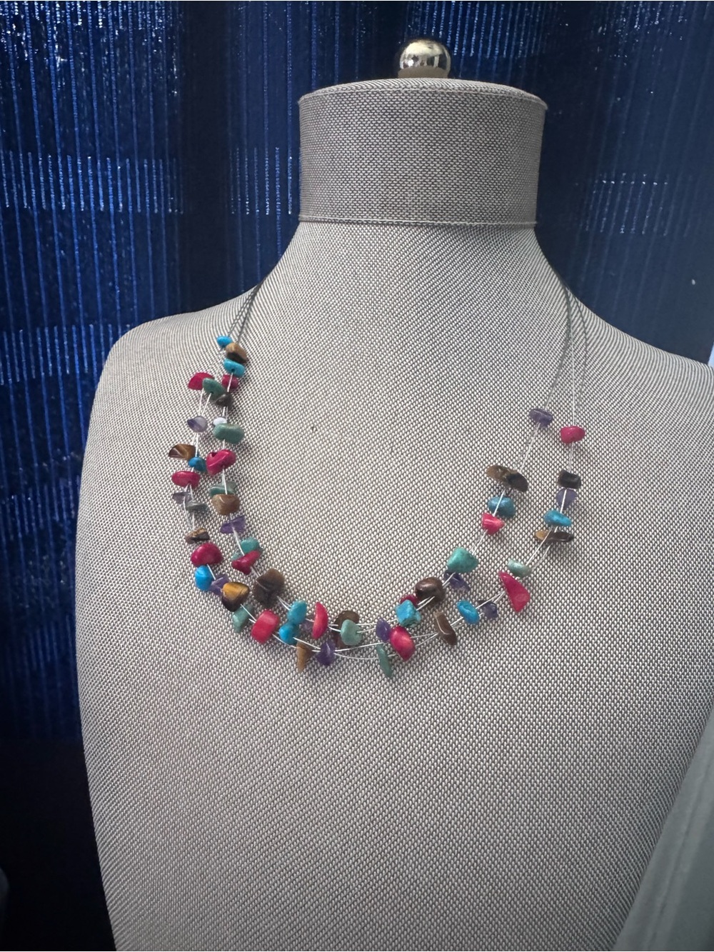 Multicolor Chip Bead Necklace - Women Jewelry
